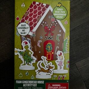 Dr. Seuss Green and Red Foam Gingerbread House Activity Kit